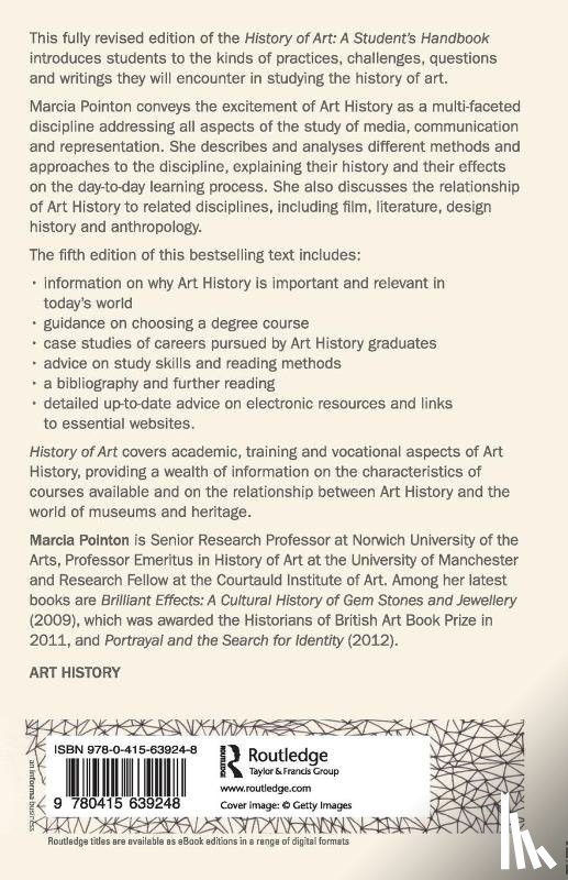 Pointon, Marcia - History of Art