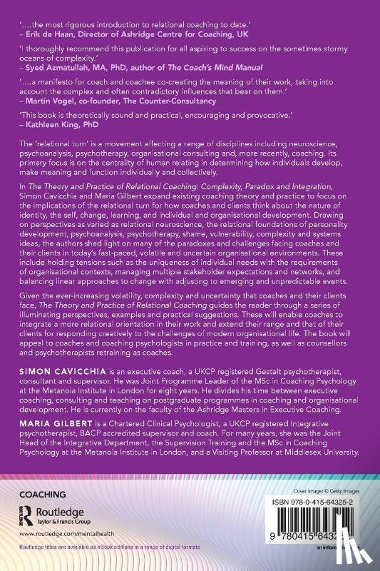 Cavicchia, Simon, Gilbert, Maria - The Theory and Practice of Relational Coaching