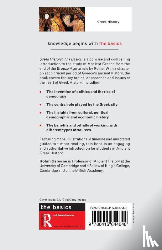 Osborne, Robin (University of Cambridge - Greek History: The Basics