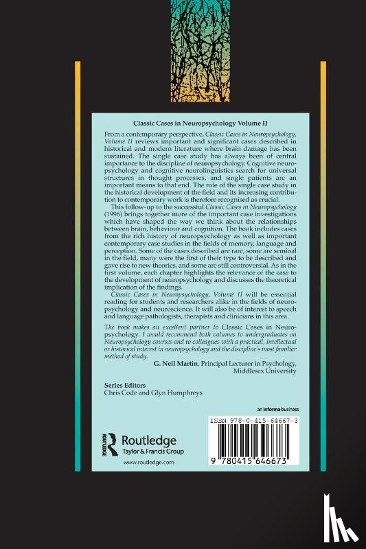  - Classic Cases in Neuropsychology, Volume II