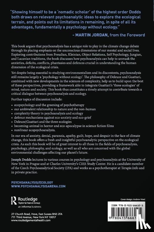 Dodds, Joseph (Czech Psychoanalytical Society - Psychoanalysis and Ecology at the Edge of Chaos