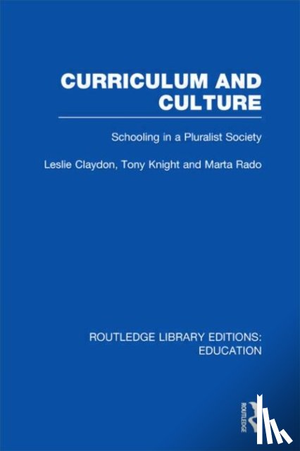  - Curriculum and Culture (RLE: Education)