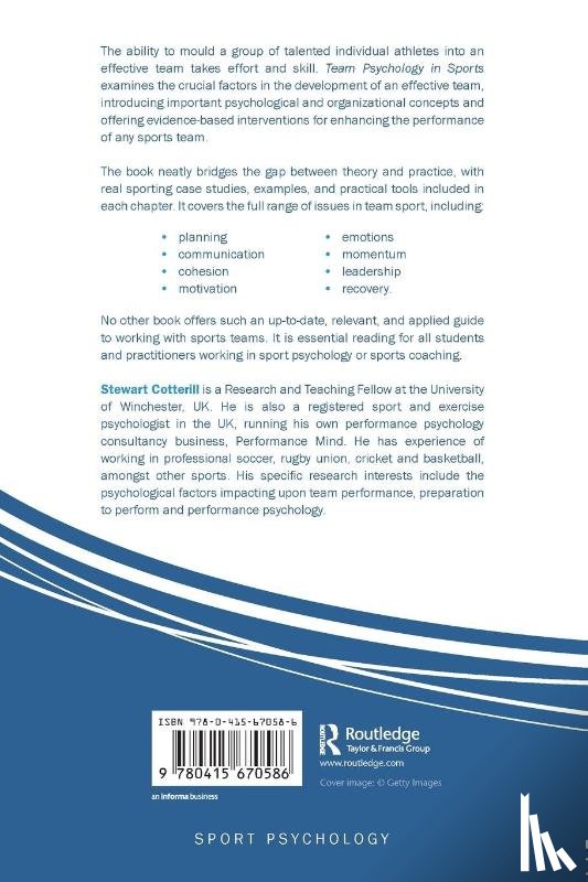 Cotterill, Stewart - Team Psychology in Sports