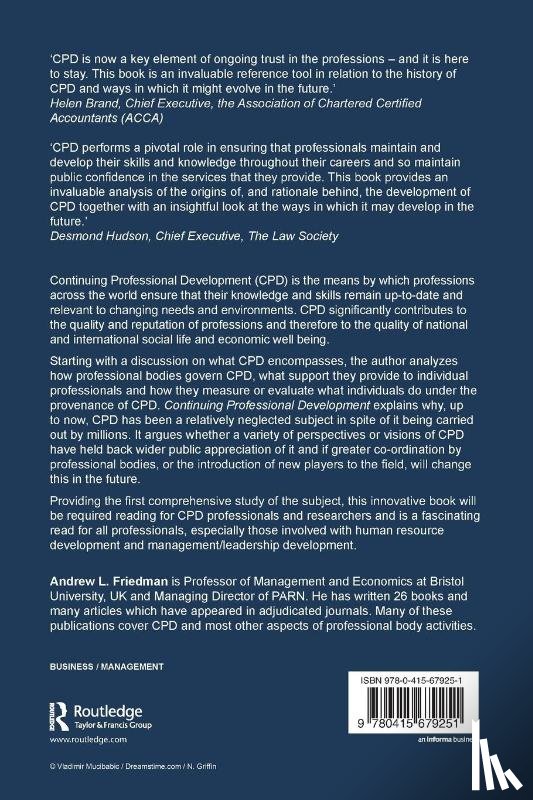 Friedman, Andrew L. (University of Bristol - Continuing Professional Development