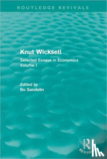 Sandelin, Bo (Gothenburg University - Knut Wicksell