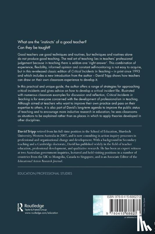 Tripp, David (Murdoch University - Critical Incidents in Teaching (Classic Edition)