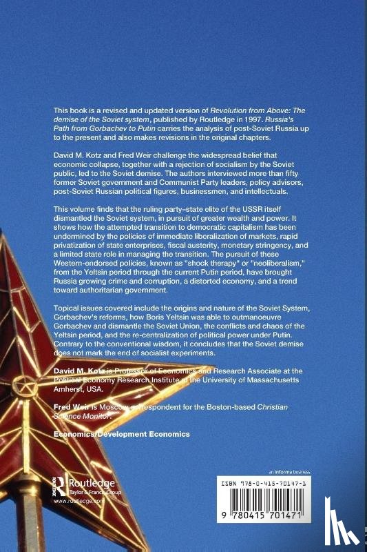 Kotz, David (University of Massachusetts, Weir, Fred - Russia's Path from Gorbachev to Putin