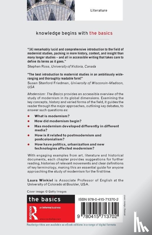 Winkiel, Laura (University of Colarado - Modernism: The Basics