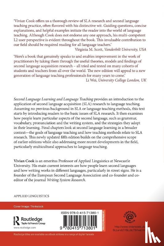 Cook, Vivian (Newcastle University - Second Language Learning and Language Teaching