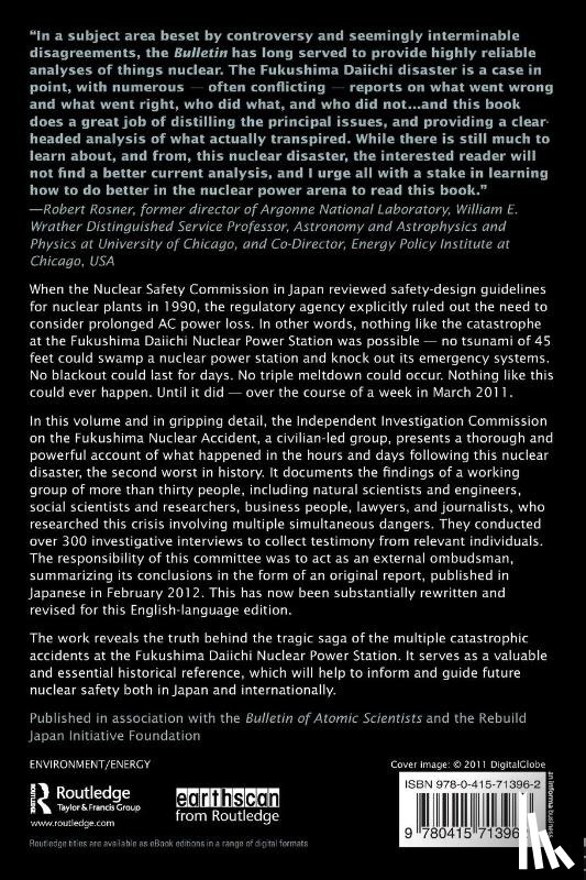 Fukushima Nuclear Accident, The Independent Investigation (Bulletin of the Atomic Scientists - The Fukushima Daiichi Nuclear Power Station Disaster