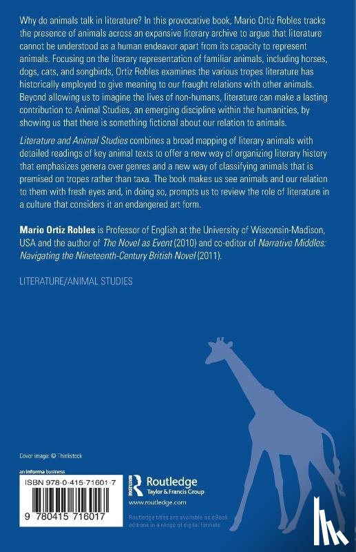 Ortiz-Robles, Mario (University of Wisconsin-Madison - Literature and Animal Studies