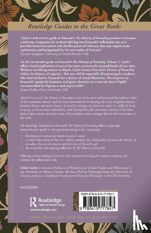 Taylor, Chloe (University of Alberta - The Routledge Guidebook to Foucault's The History of Sexuality