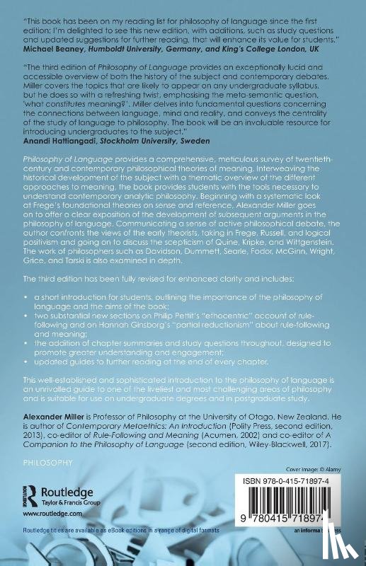 Miller, Alexander (University of Birmingham - Philosophy of Language