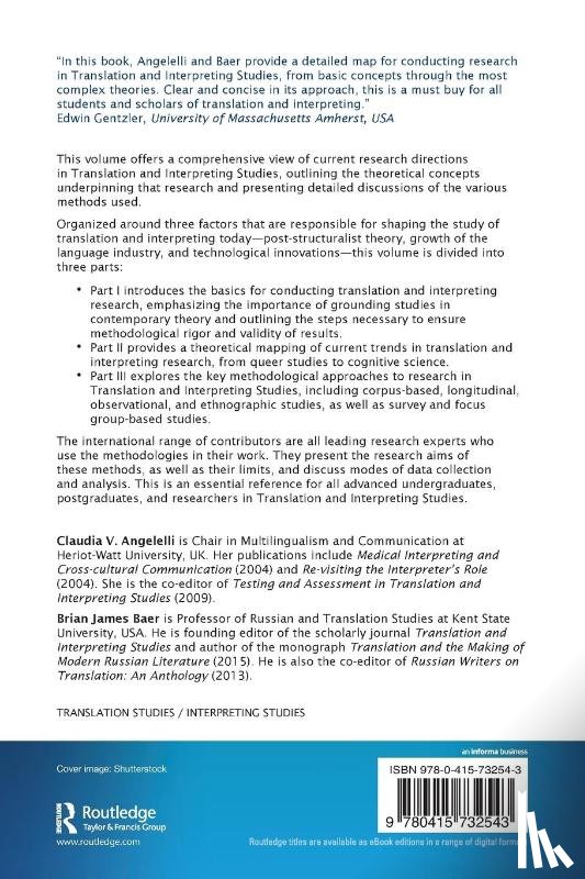  - Researching Translation and Interpreting