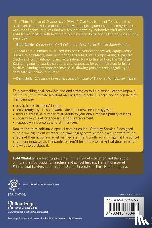 Whitaker, Todd (Indiana State University - Dealing with Difficult Teachers