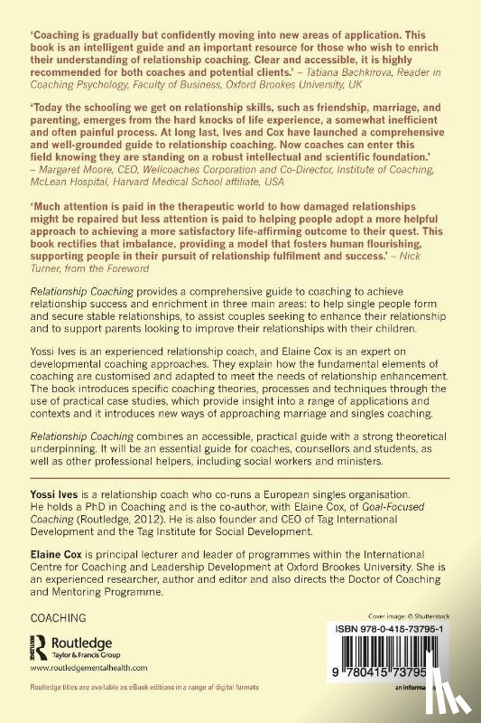 Ives, Yossi (Tag International Development, Cox, Elaine (Oxford Brookes University - Relationship Coaching