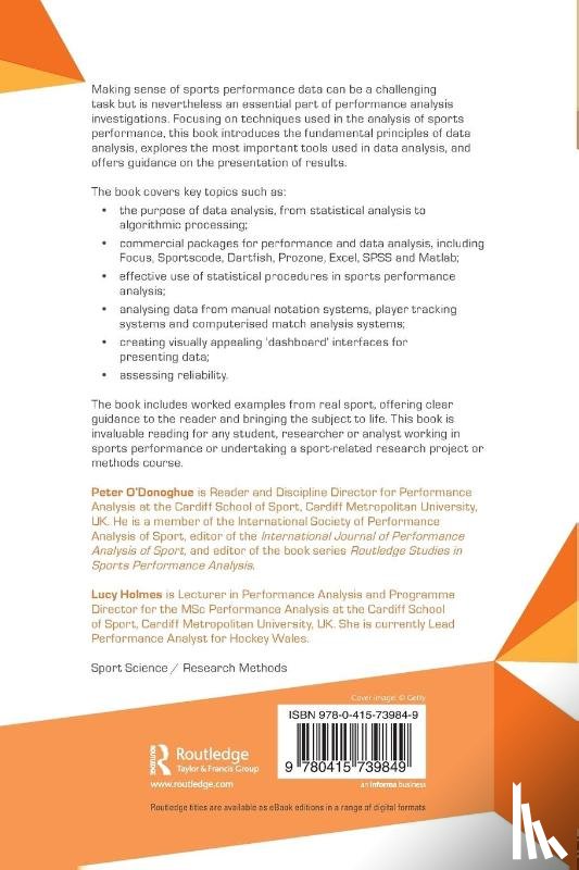 O'Donoghue, Peter, Holmes, Lucy - Data Analysis in Sport