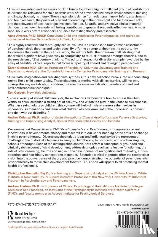  - Developmental Perspectives in Child Psychoanalysis and Psychotherapy