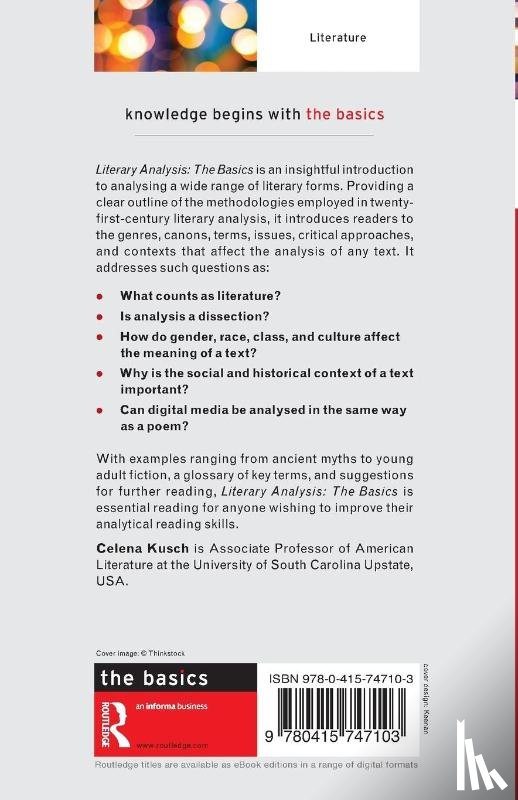 Kusch, Celena (University of South Carolina Upstate - Literary Analysis: The Basics