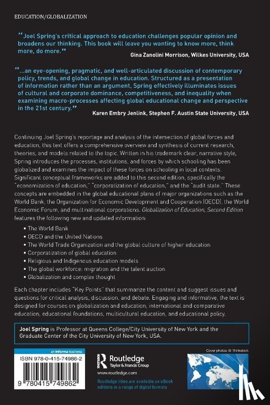 Spring, Joel (Queens College and the Graduate Center of the City University of New York - Globalization of Education