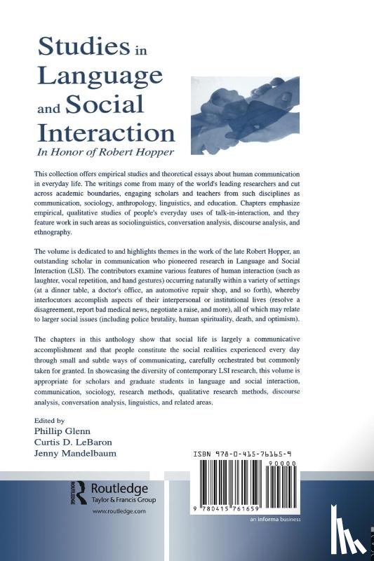 Mandelbaum, Jennifer - Studies in Language and Social Interaction