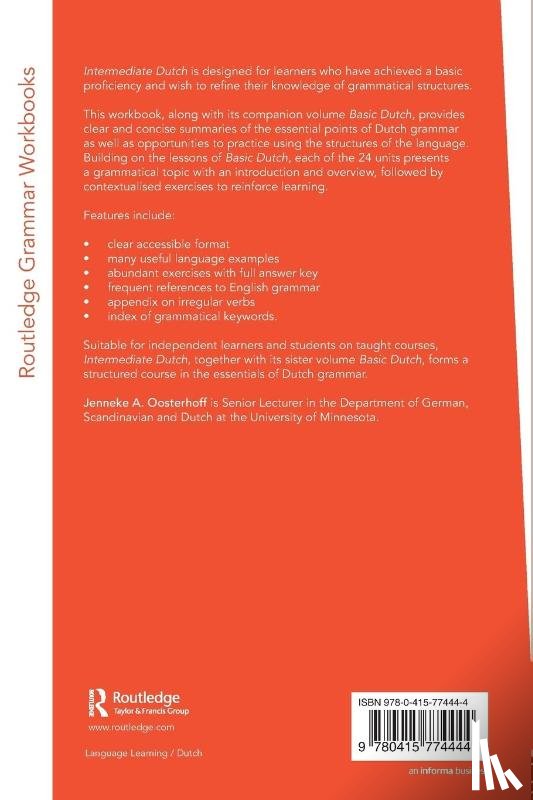Oosterhoff, Jenneke A. (University of Minnesota - Intermediate Dutch: A Grammar and Workbook