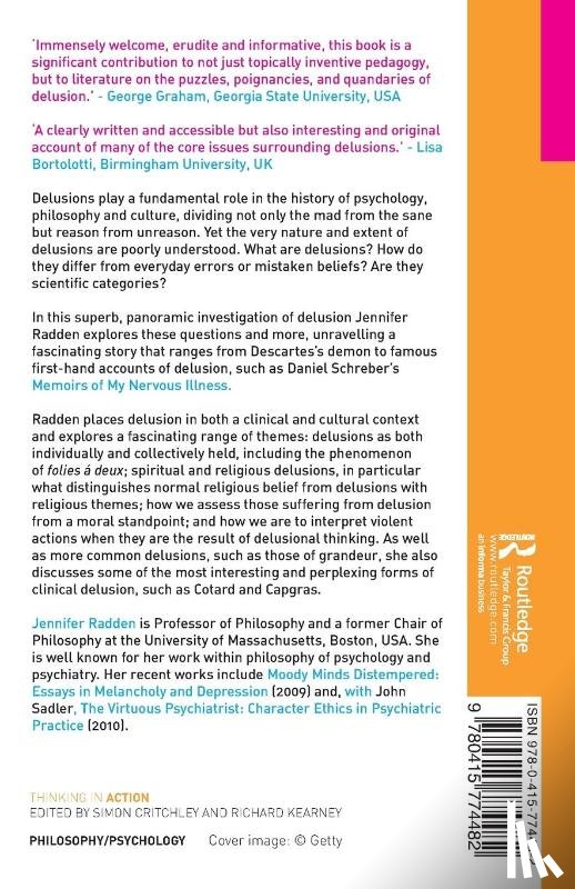 Radden, Jennifer (University of Massachusetts - On Delusion