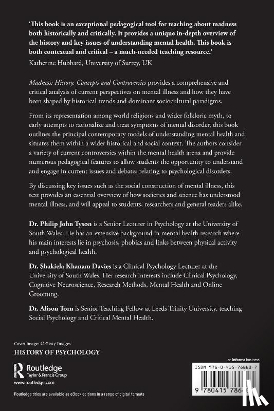 Tyson, Philip (University of South Wales, Davies, Shakiela Khanam, Torn, Alison (Leeds Trinity University - Madness