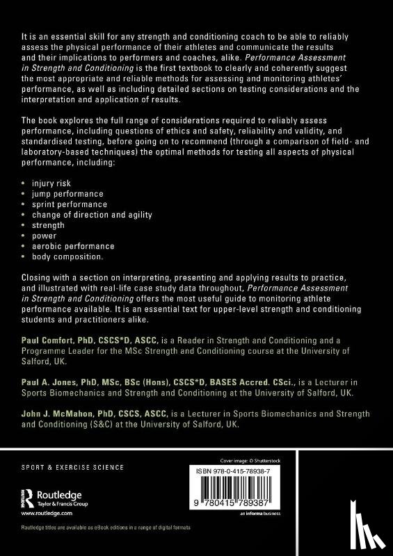  - Performance Assessment in Strength and Conditioning