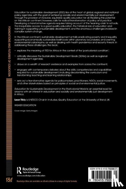 Tikly, Leon (University of Bristol - Education for Sustainable Development in the Postcolonial World
