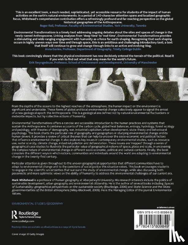 Whitehead, Mark (University of Aberystwyth - Environmental Transformations