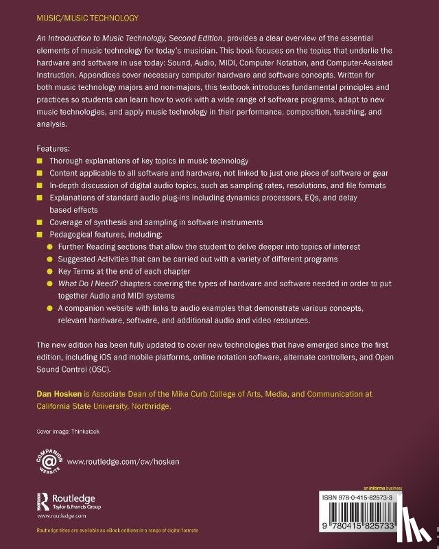 Hosken, Dan (California State University - An Introduction to Music Technology