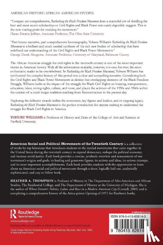 Williams, Yohuru (Fairfield University - Rethinking the Black Freedom Movement