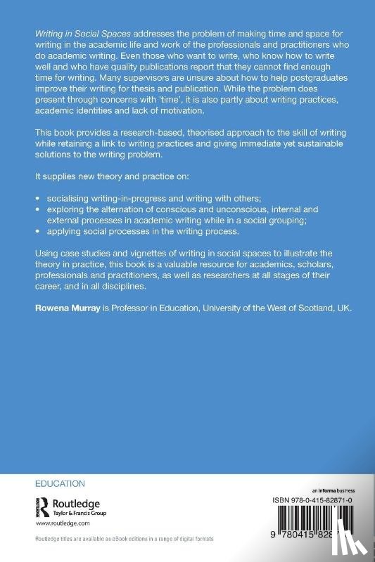 Murray, Rowena - Writing in Social Spaces