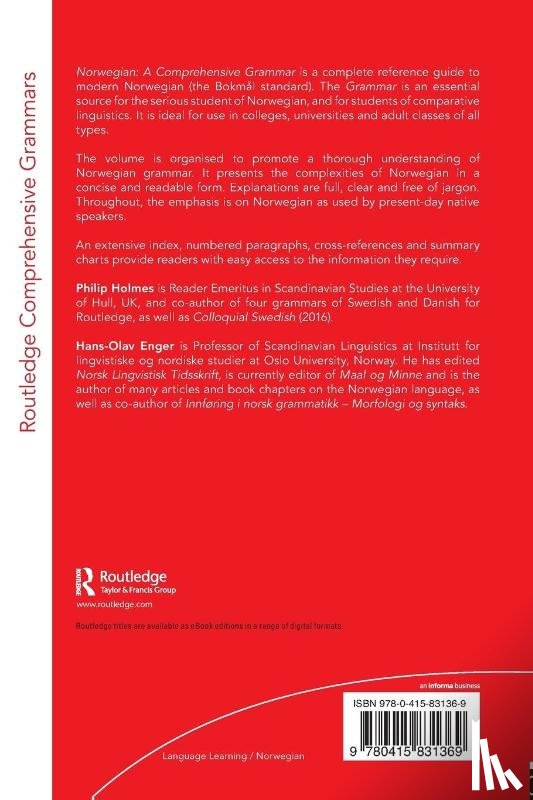 Holmes, Philip, Enger, Hans-Olav - Norwegian: A Comprehensive Grammar