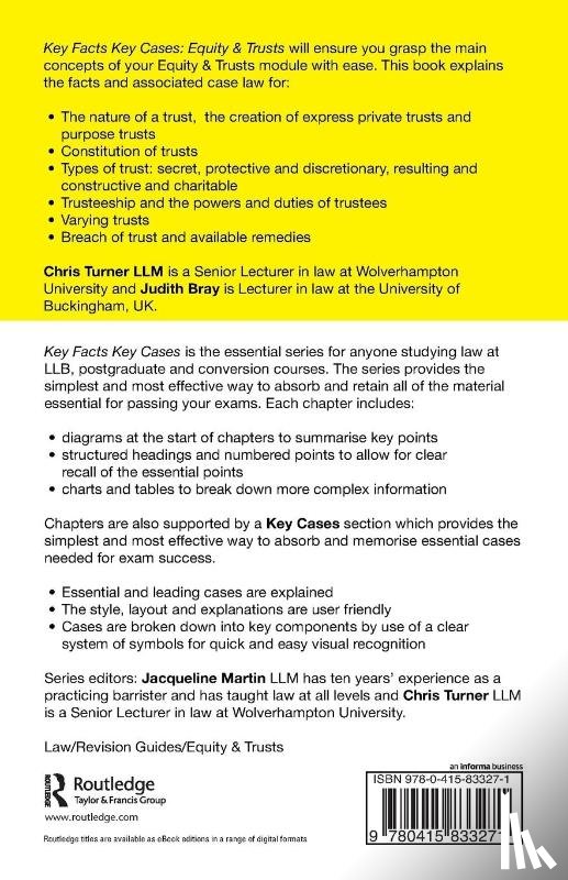 Turner, Chris (University of Wolverhampton, Bray, Judith (University of Buckingham - Equity and Trusts