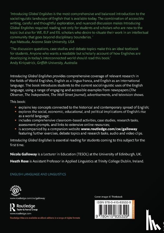 Galloway, Nicola (University of Edinburgh, Rose, Heath (Trinity College - Introducing Global Englishes