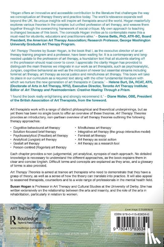 Hogan, Susan (University of Derby - Art Therapy Theories
