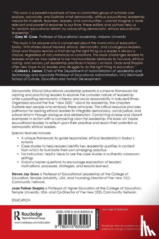 Gross, Steven Jay, Shapiro, Joan Poliner - Democratic Ethical Educational Leadership