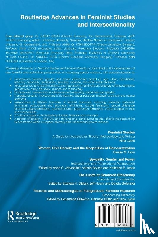  - Theories and Methodologies in Postgraduate Feminist Research