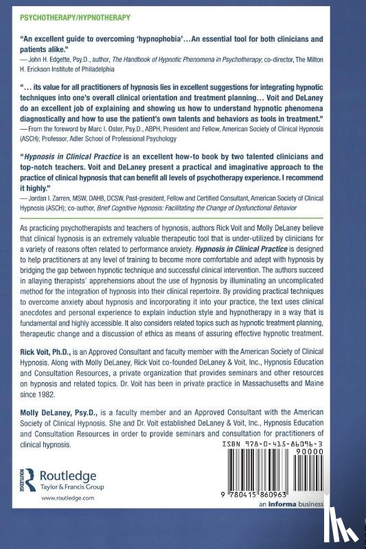 Voit, Rick, Delaney, Molly - Hypnosis in Clinical Practice