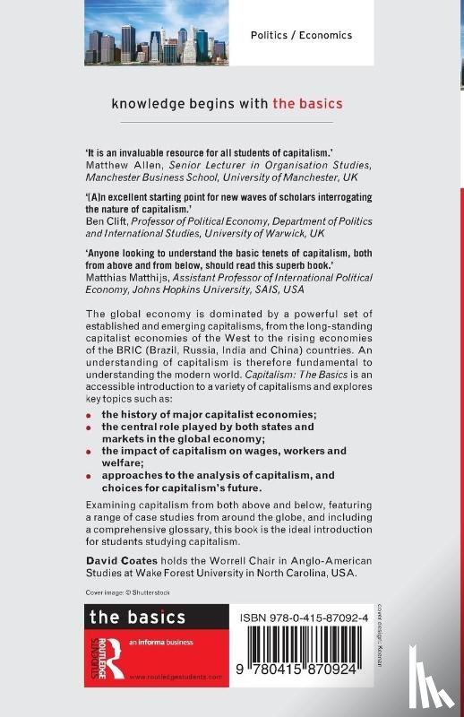 Coates, David (Wake Forest University - Capitalism: The Basics