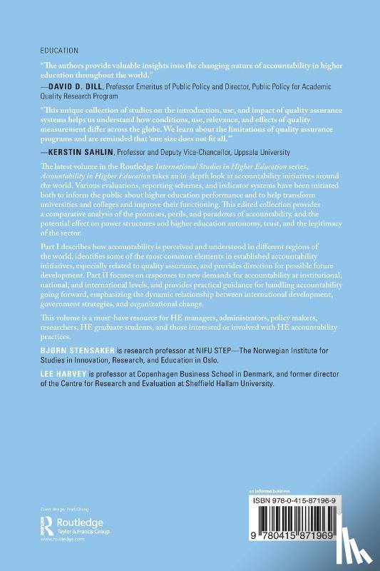  - Accountability in Higher Education