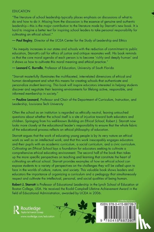 Starratt, Robert J. (Boston College - Cultivating an Ethical School