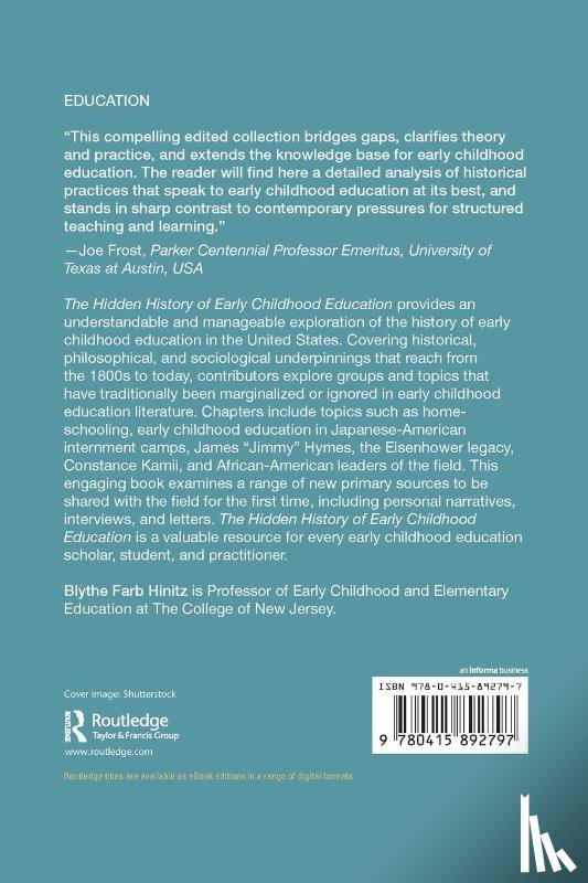  - The Hidden History of Early Childhood Education