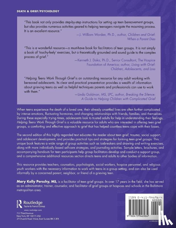 Perschy, Mary Kelly - Helping Teens Work Through Grief