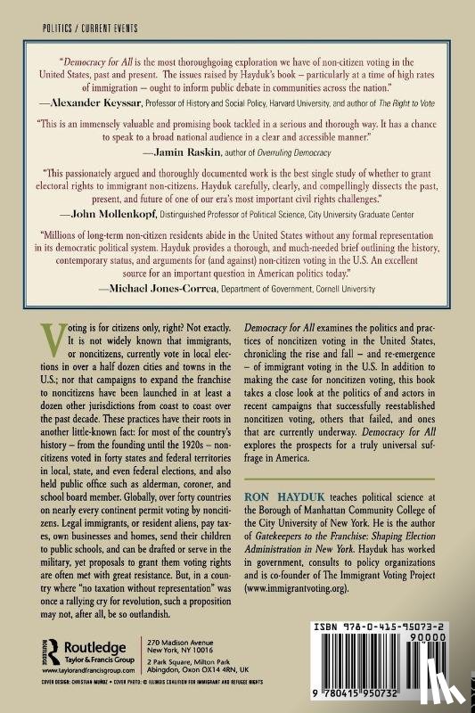 Hayduk, Ron (City University of New York - Democracy for All