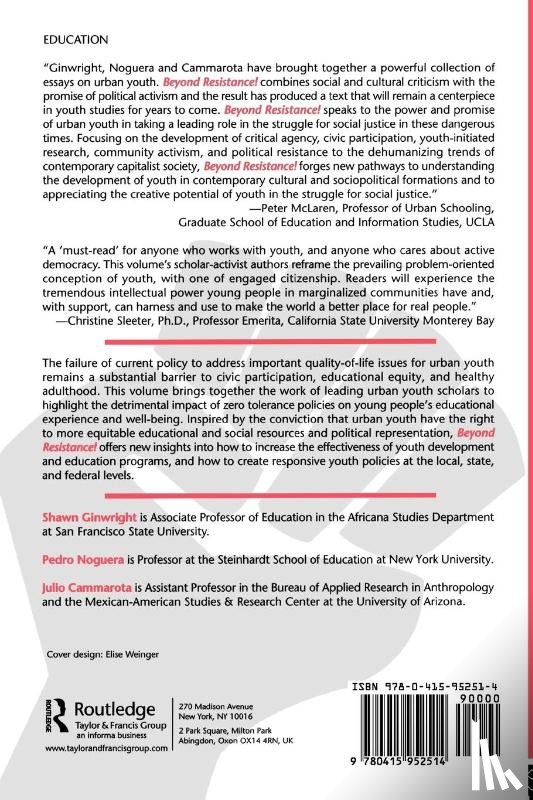  - Beyond Resistance! Youth Activism and Community Change
