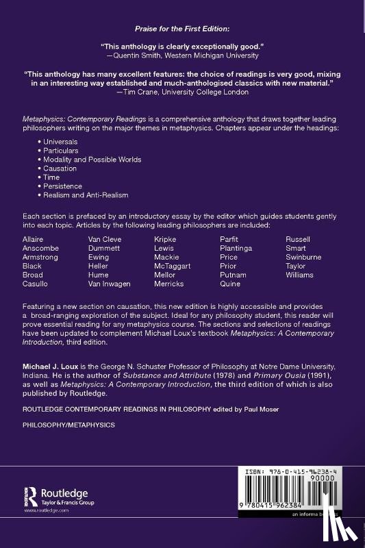  - Metaphysics: Contemporary Readings
