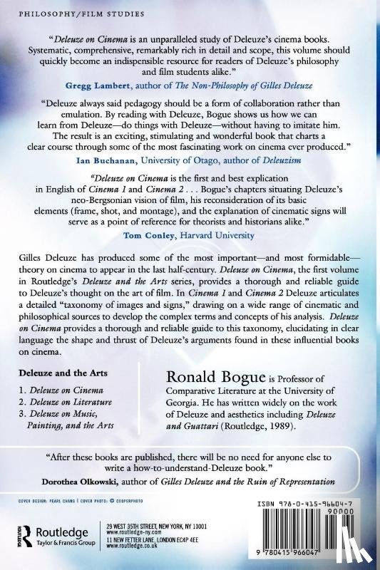 Bogue, Ronald - Deleuze on Cinema